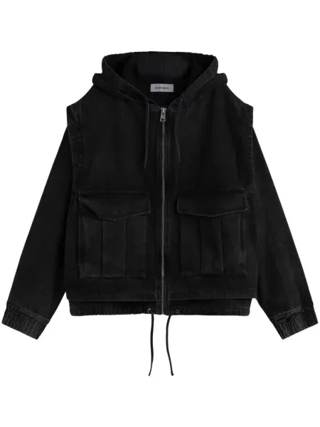 Geacă de blugi études cu glugă negru