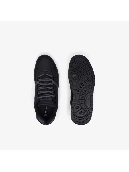 Lacoste Buty Zimowe T-Clip Z Materiału Tekstylnego I Skóry czarne