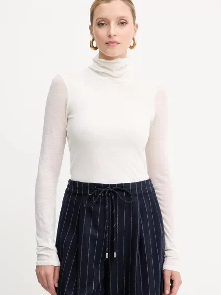 Liviana Conti longsleeve wełniany beżowa