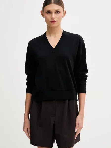 United Colors of Benetton pulover pentru femei cu amestec de lână negru