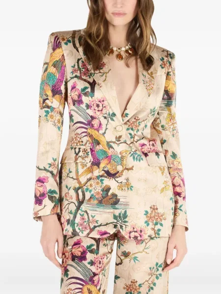 Geacă Roberto Cavalli cu model floral cu imagine
