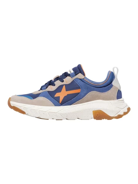 Sneakersy W6yz zamszowe niebieskie