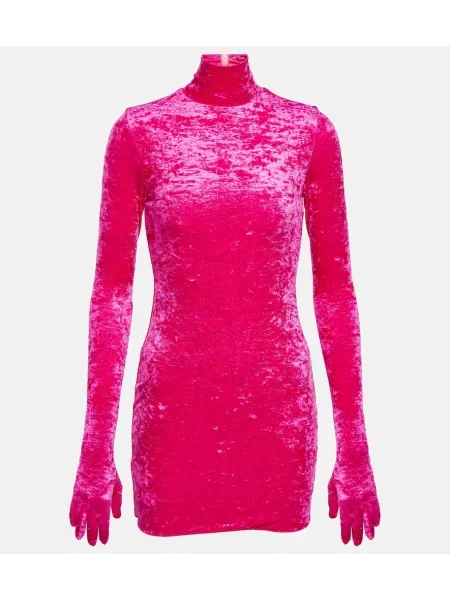 Rochie Vetements de catifea roz