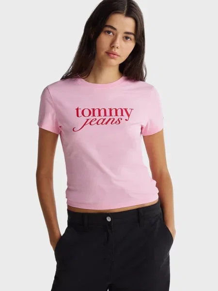 Футболка Tommy Jeans рожева