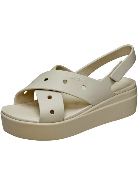 Crocs Sandale Brooklyn 4U Cross Strap Sandal bej