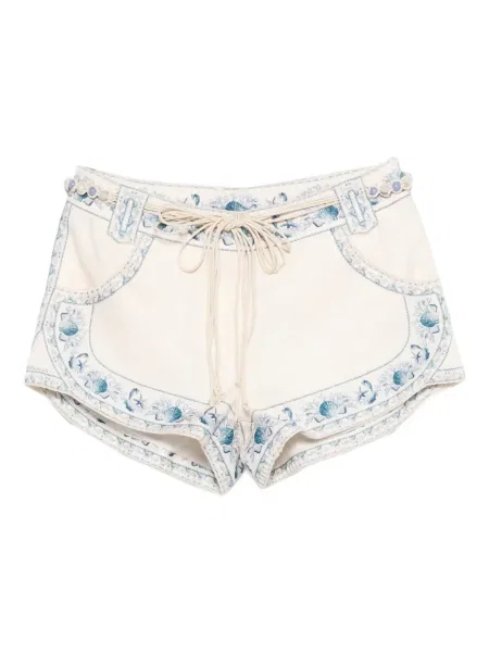 Pantaloni scurți Zimmermann cu broderie