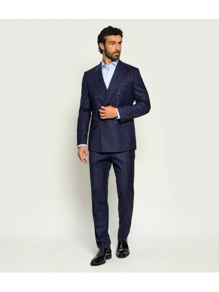 BOSS BLACK De lână costum negru