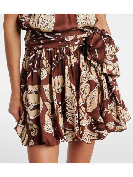 Rochie Poupette St Barth cu imagine maro