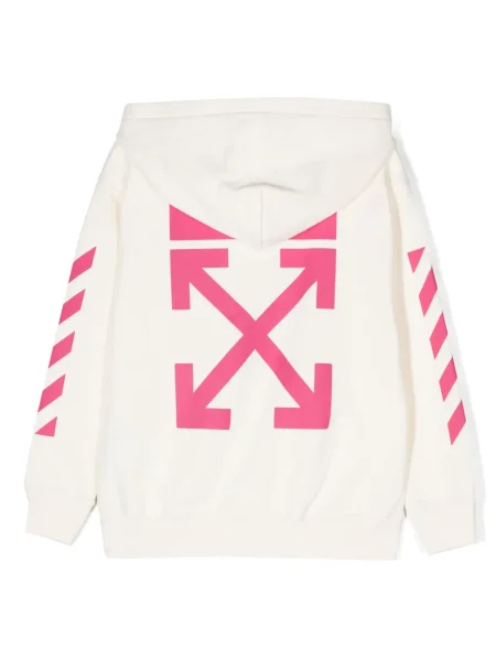 Bluza z kapturem dziecięca Off-white biała