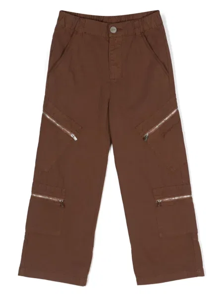 Spodnie cargo dziecięce Jacquemus L'enfant brązowe