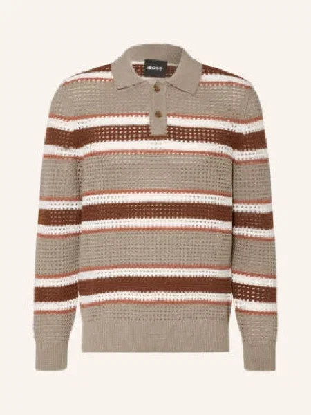 BOSS sweter z wełną C-Fincenzo beżowy