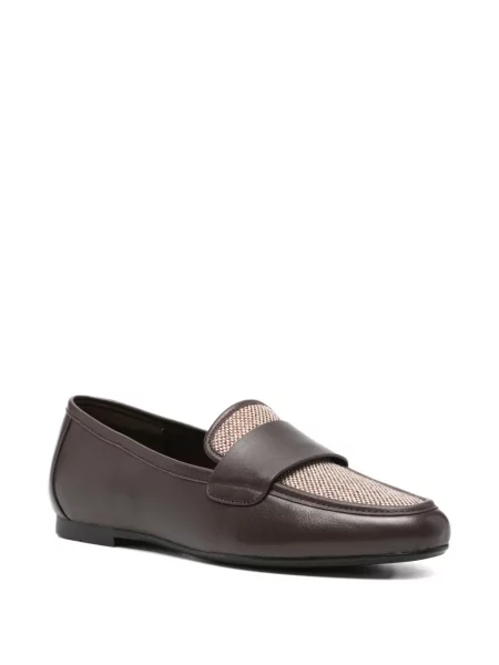 Pantofi loafer Adrianna Feretti din piele maro