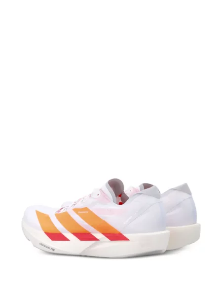 Pantaloni scurți Adidas alergare cu broderie alb