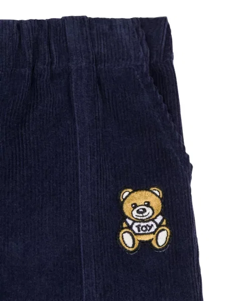 Spodnie dziecięce Moschino niebieskie