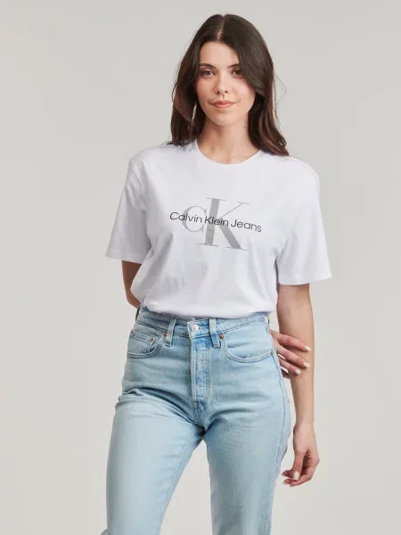 Majica Calvin Klein Jeans bijela