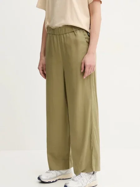 Picture spodnie Tylita szerokie high waist zielony