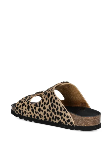 Papuci Scholl cu imagine cu model leopard