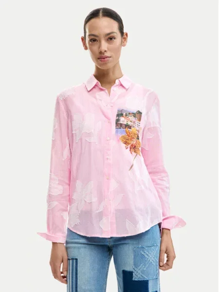 Desigual Bluza miks / svijetloroza ružičasta