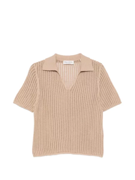 Gulerat tricou polo Marc O'polo tricotate