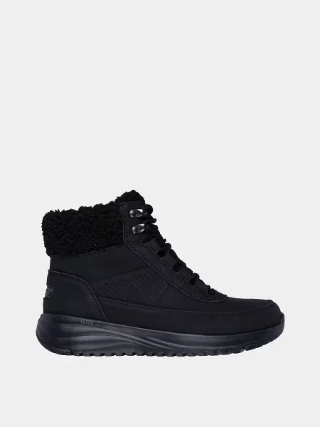 Кожаные ботинки Skechers черные