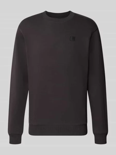 Bluza o kroju regular fit z czystej bawełny z naszywką z logo Scotch & Soda czarna