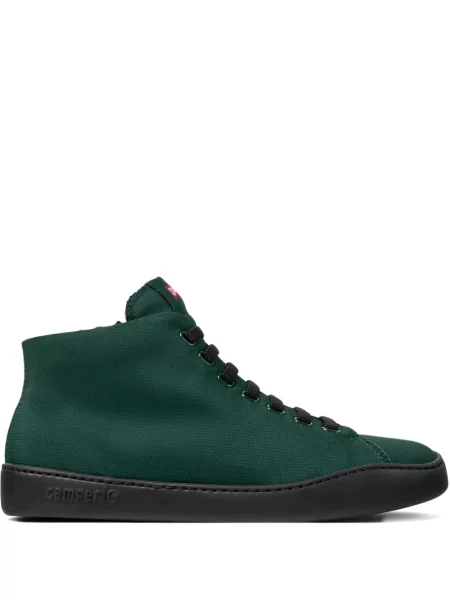 Sneakerși Camper cu șireturi din dantelă verde