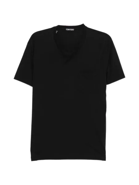 Tricou Tom Ford cu decolteu rotund negru