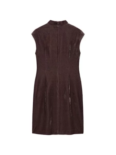 Rochie mini Shanghai Tang cu mărgele roșu