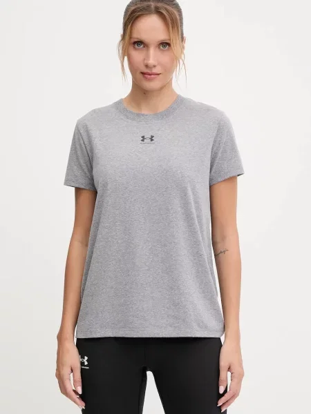 Under Armour tričko s bavlnou Campus Core šedé