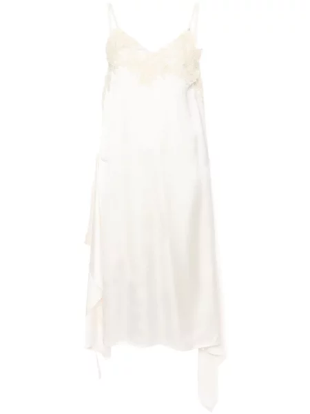 Rochie Plan C din satin cu model floral de costum