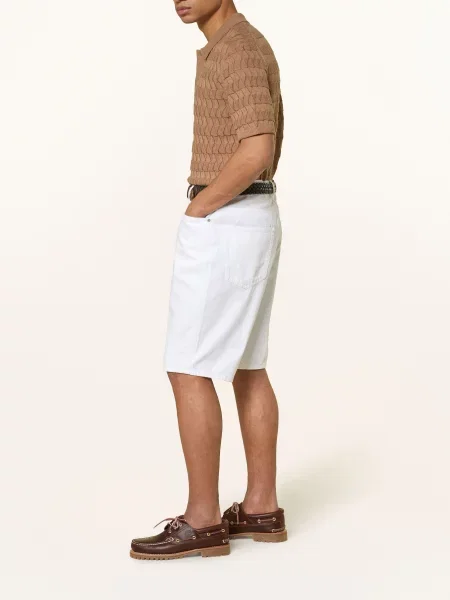 Scotch & Soda Džínové Šortky The Pitch Loose Fit white/pastel bílé