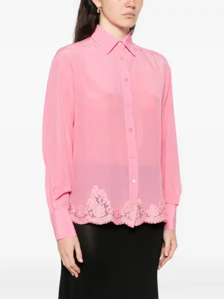 Koszula Ermanno Firenze koronkowa różowa