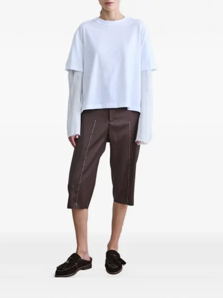 Tricou Sonia Carrasco cu dungi alb