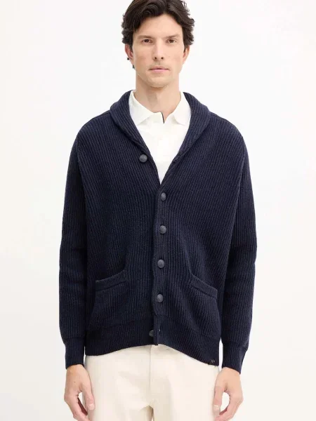 Kardigan s dodatkom vune Paul&Shark tamno plava