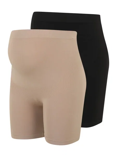 MAMALICIOUS Hlače MLAMIYA kamela črna