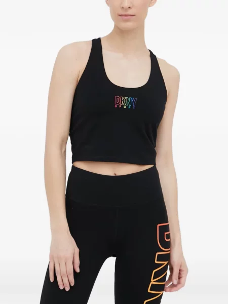 Top Dkny cu autograf negru