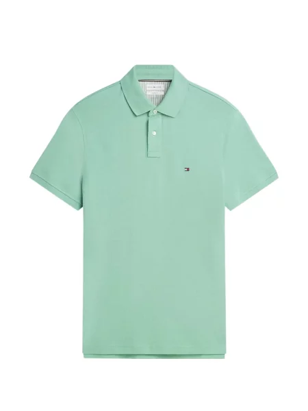 Tricou polo Tommy Hilfiger cu broderie verde