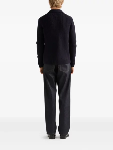 Cardigan Prada de lână albastru