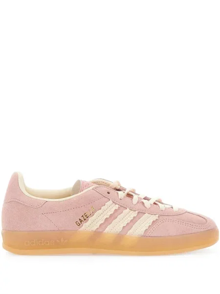 Велурени маратонки Adidas Samba на райета бяло