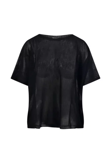 Tricou Roberto Collina tricotate negru