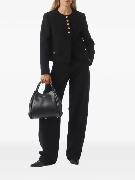 Cu centură pantaloni Max Mara negru