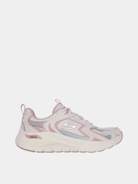 Кожаные кроссовки Skechers розовые