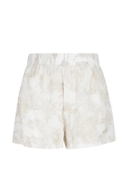 Pantaloni scurți Mc2 Saint Barth cu imagine alb