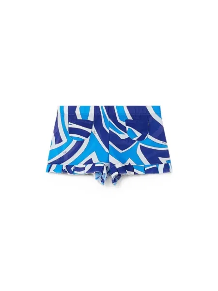 Pantaloni scurți Pucci cu imagine albastru
