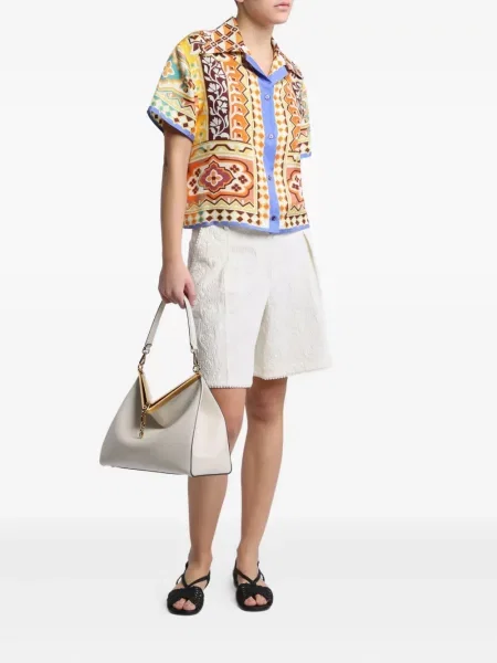 Cămașă Etro de mătase cu model floral cu imagine