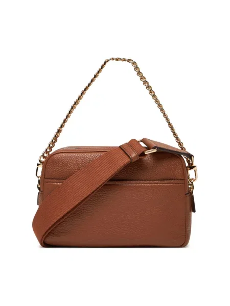 Torebka crossbody Michael Kors skórzana brązowa