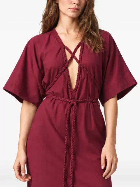 Rochie maxi Inmaculada țesută roșu