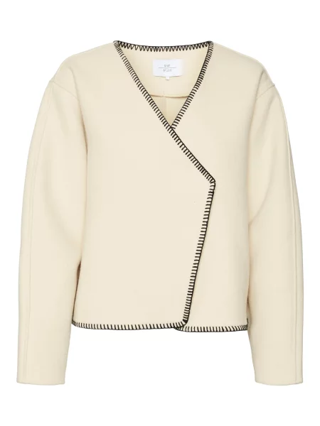 VERO MODA Geacă tricotată LENNA' bej