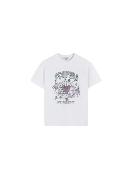 Scalpers Tricou Kiss verde mentă / mov liliachiu alb