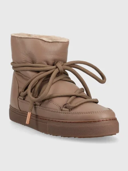 Кожаные дутики Inuikii коричневые